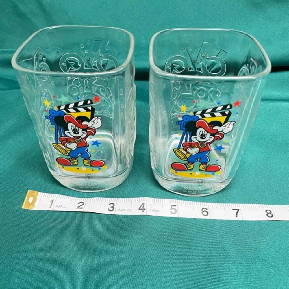 Disney Mickey Mouse Glass Tumblers - Multicolor